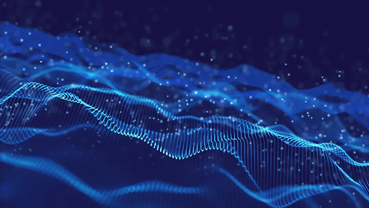 Wellenmuster, das an Innovation erinnert